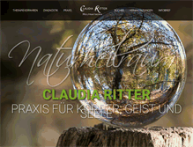 Tablet Screenshot of heilpraktikerin-ritter-claudia.de